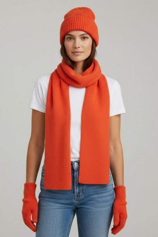 Ensembles Accessoires Orange AHJ FASHION SET TROIS PIECES Efashion Paris