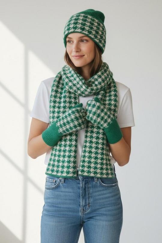 Ensembles Accessoires Violet AHJ FASHION SET TROIS PIECES A MOTIF Efashion Paris