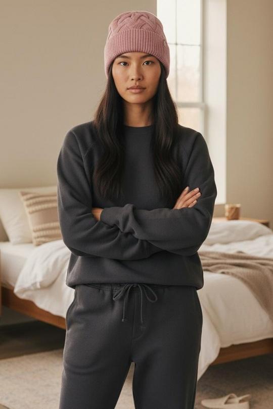 Bonnets Accessoires Rose AHJ FASHION BONNET HB7604 Efashion Paris