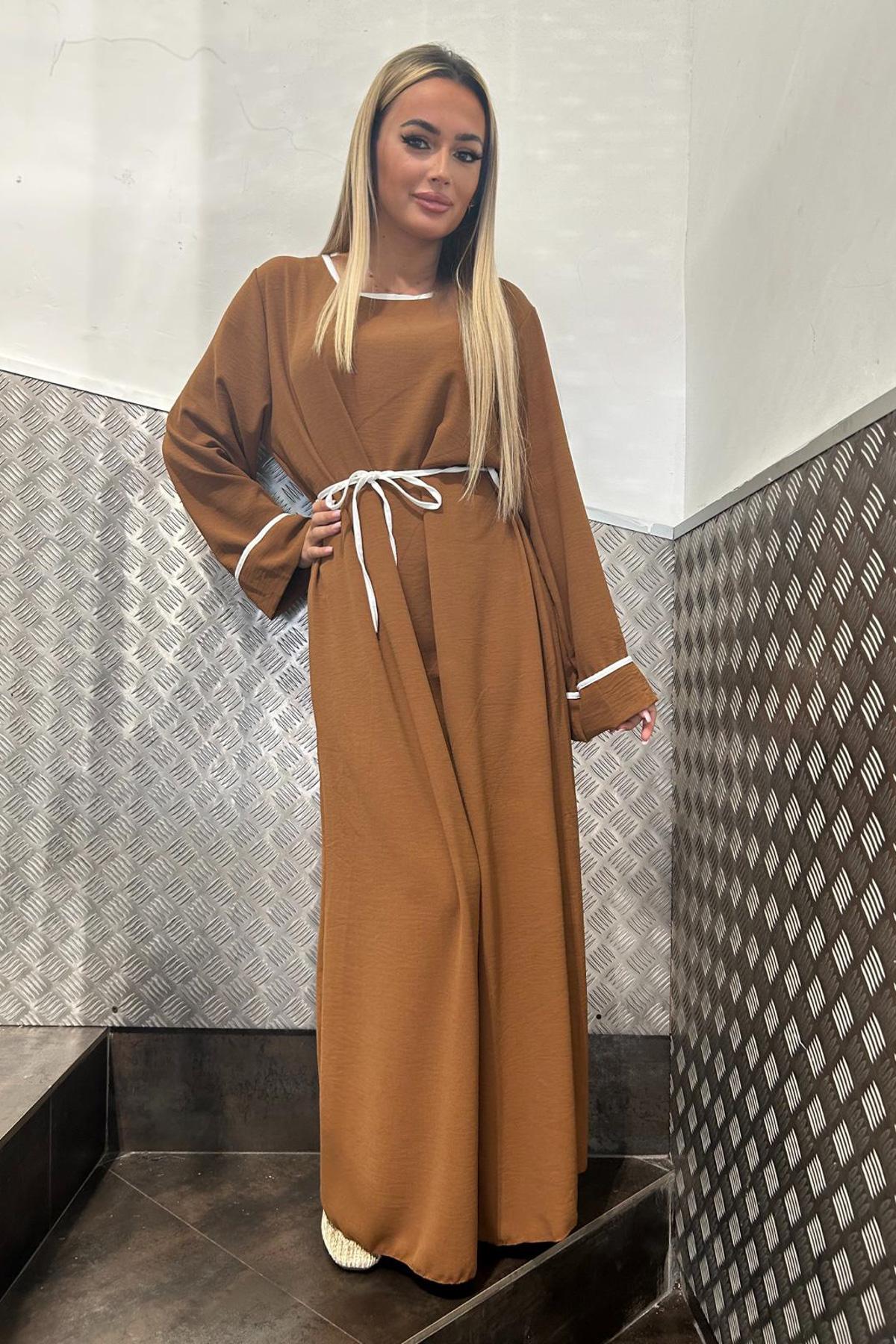 Abaya Femme Vert bouteille AHJ FASHION HJA-50629 #c Efashion Paris