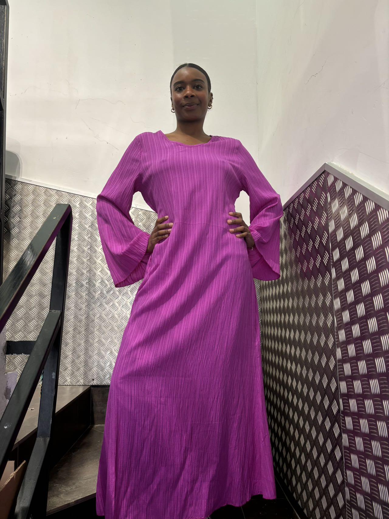 Abaya Femme Mauve AHJ FASHION HJA-245006 #c Efashion Paris