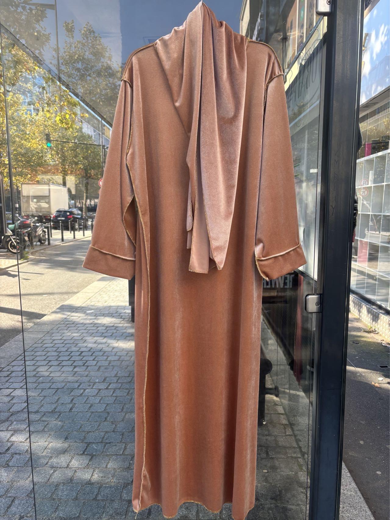 Abaya Femme Camel AHJ FASHION HJA-2451026 #c Efashion Paris