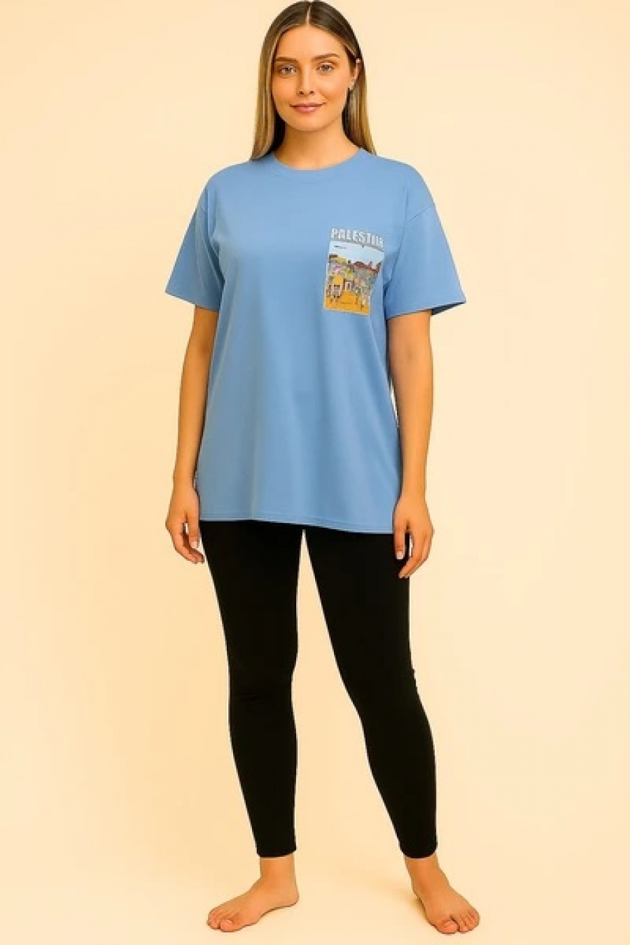 T-shirts Femme Bleu clair HJA DIFFUSION HJA5689 #c Efashion Paris