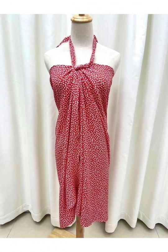 Vêtements de plage Femme Rouge CICI MOD QZ 204 Efashion Paris