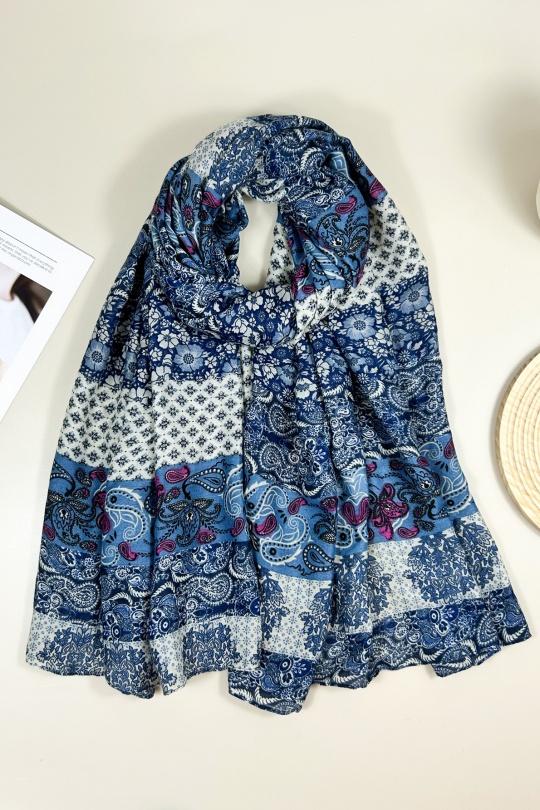 Foulards Accessories Peacock blue CICI MOD 253075 Efashion Paris