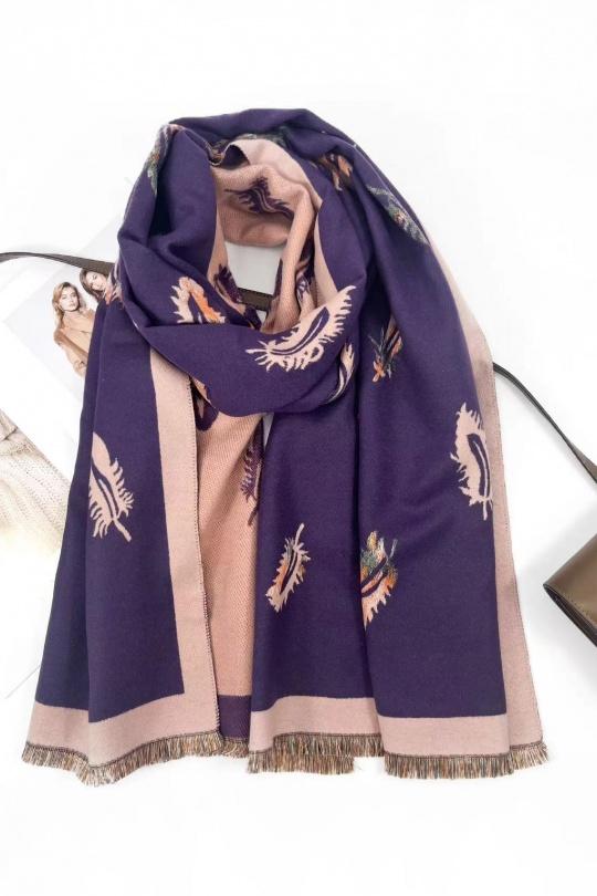 Scarves Accessories Purple CICI MOD 251564 Efashion Paris