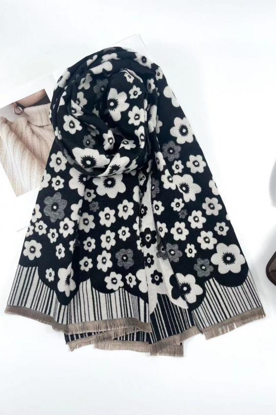 Scarves Accessories Black CICI MOD 251547 Efashion Paris