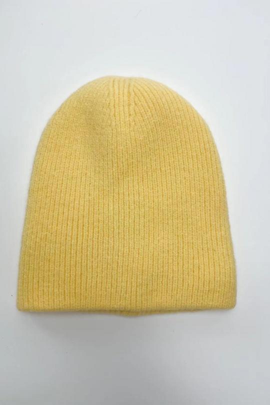 Bonnets Accessoires Jaune CICI MOD 253070 Efashion Paris