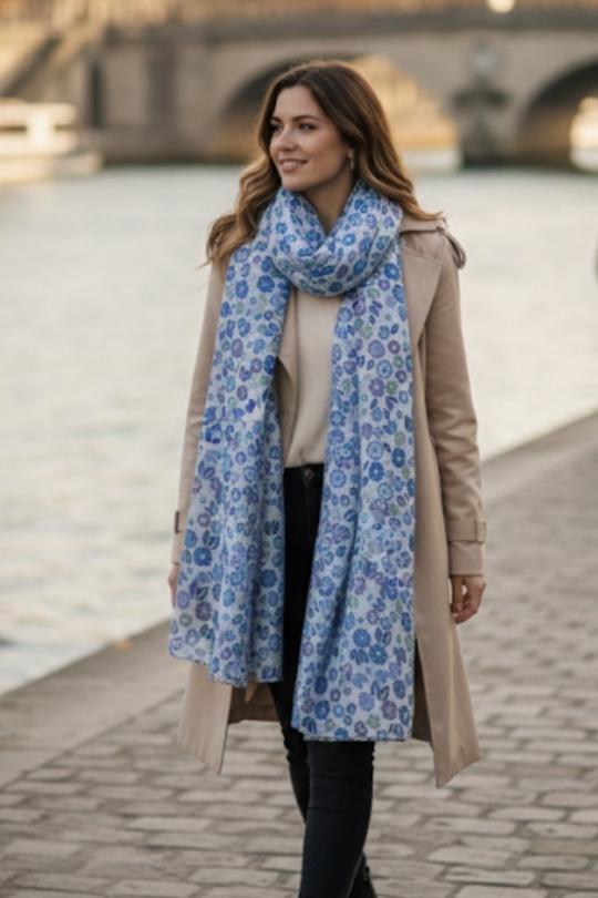 Foulards Accessoires Vert CICI MOD F263048 Efashion Paris