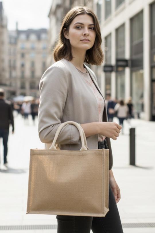 Cabas Maroquinerie Beige CICI MOD B268122 Efashion Paris