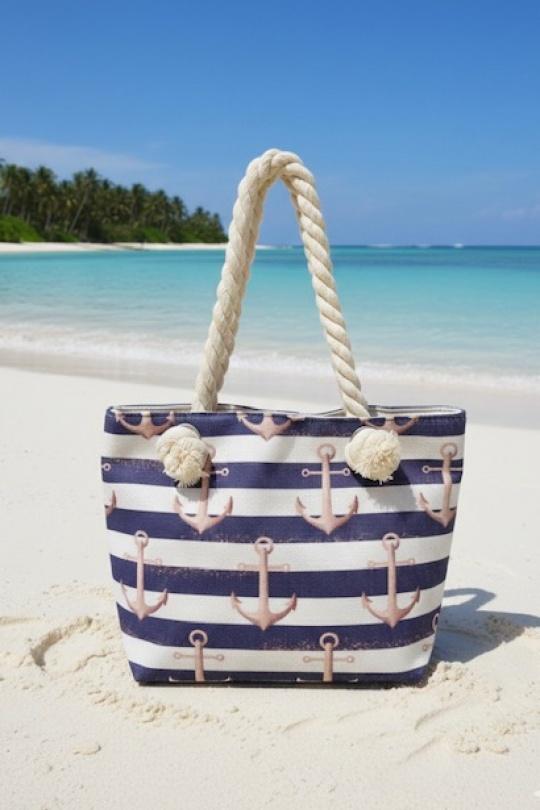 Cabas Maroquinerie Marine CICI MOD X219 Efashion Paris