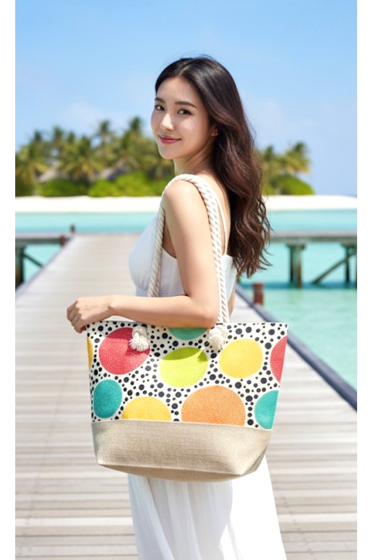 Cabas Maroquinerie Multicolore CICI MOD EF7673 Efashion Paris