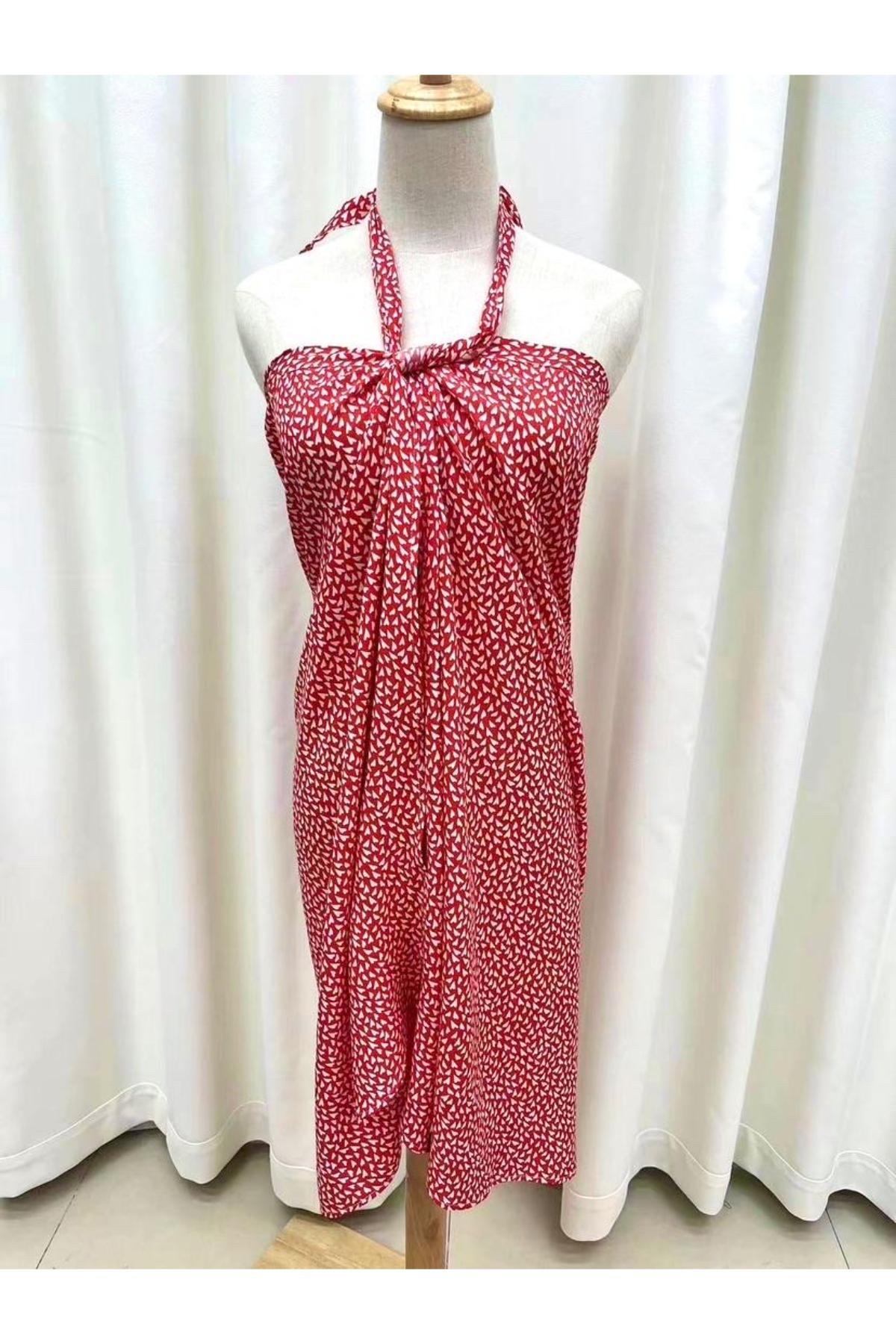 Vêtements de plage Femme Rouge CICI MOD QZ 204 #c Efashion Paris