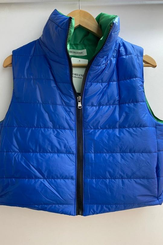 Doudounes Femme Bleu royal Loriane 10689 Efashion Paris