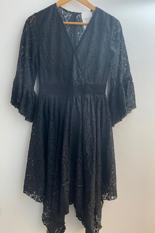 Robes courtes Femme Noir Loriane 6112 Efashion Paris