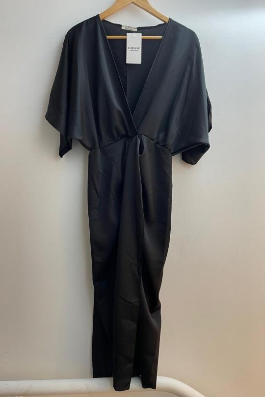 Robes mi-longues Femme Noir Loriane 22252 Efashion Paris