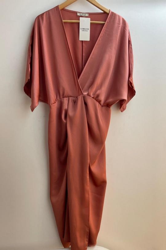 Robes mi-longues Femme Noir Loriane 22252 Efashion Paris