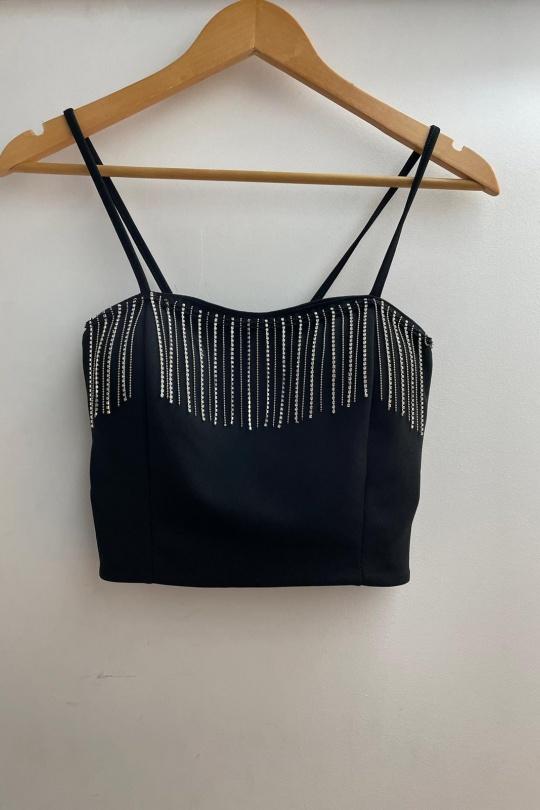 Top Donna Black Loriane 12661 Efashion Paris