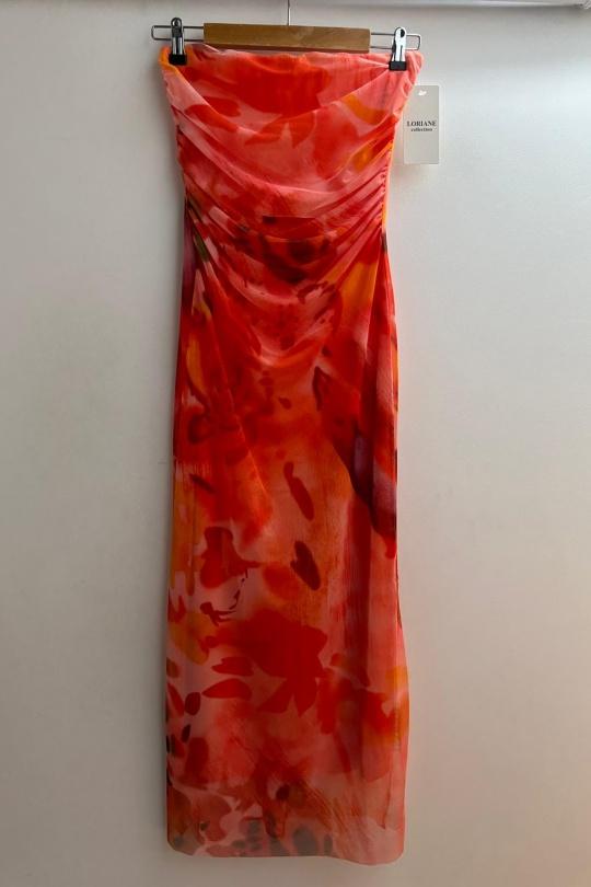 Robes mi-longues Femme Mauve Loriane 6132E Efashion Paris