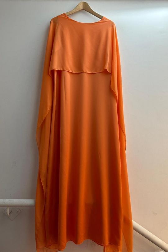 Robes longues Femme Vert pomme Loriane 10306 Efashion Paris