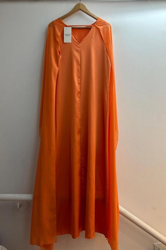 Robes longues Femme Vert pomme Loriane 10306 Efashion Paris