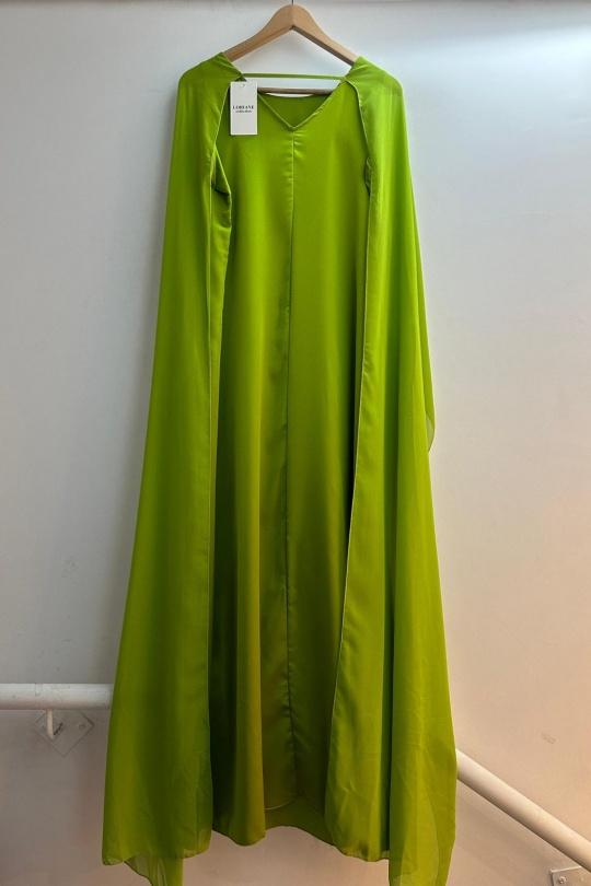 Robes longues Femme Vert pomme Loriane 10306 Efashion Paris