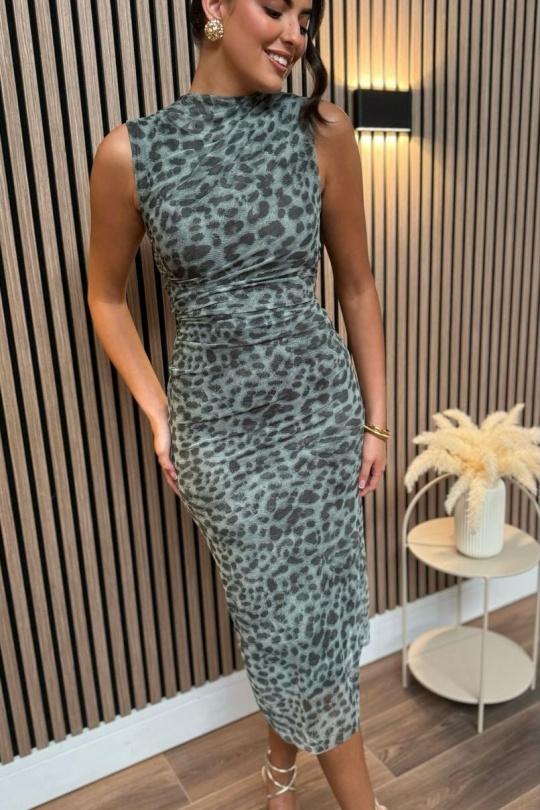 Robes longues Femme Kaki Loriane 6471L/22098L Efashion Paris