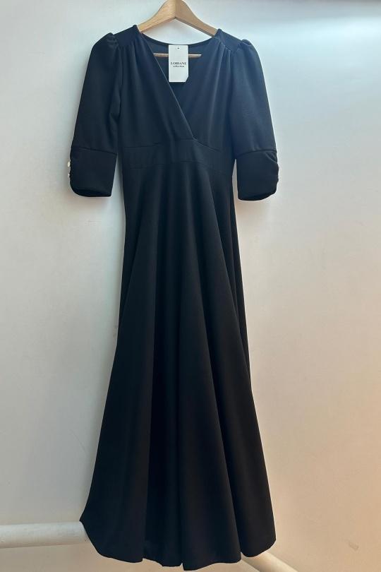 Abiti maxi Donna Black Loriane 9500 Efashion Paris