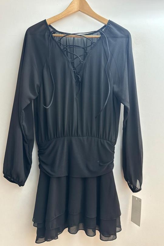 Vestidos cortos Mujer Black Loriane 7164 Efashion Paris