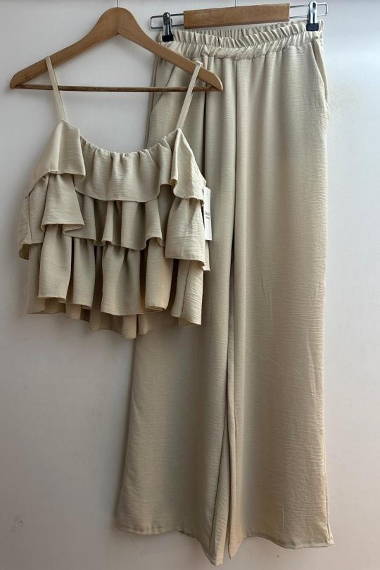 Sets Women Beige Loriane 10186 Efashion Paris