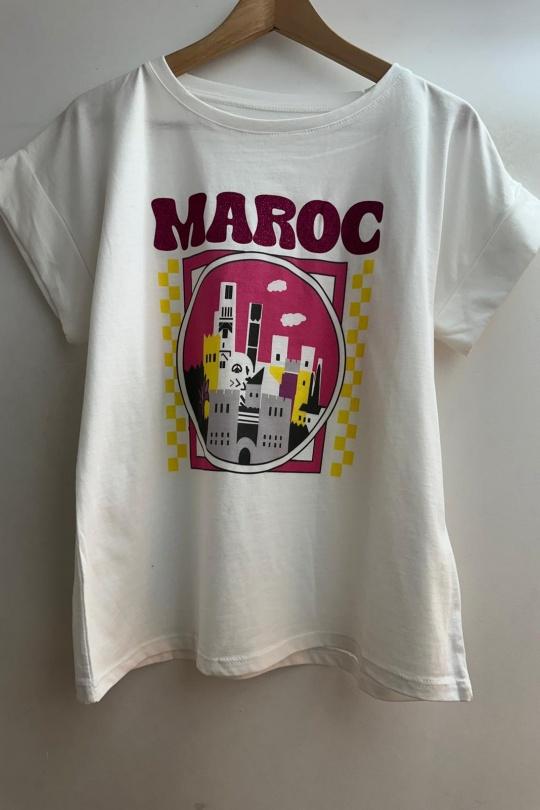 T-shirts Femme Blanc Loriane 16923 Efashion Paris