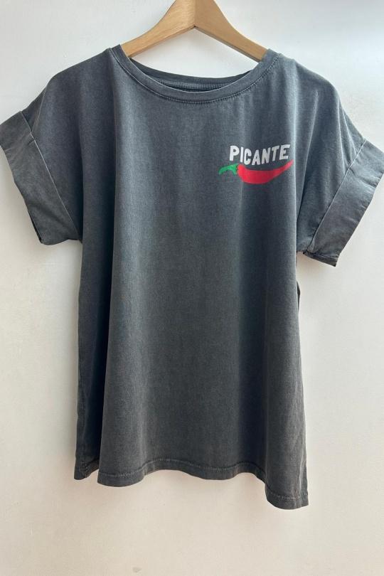 T-shirts Femme Noir Loriane 16623 Efashion Paris