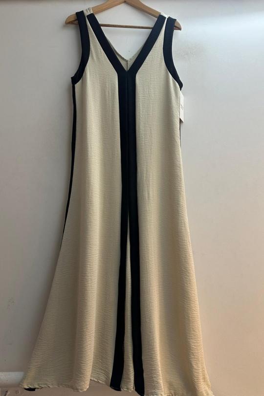 Robes longues Femme Beige Loriane 9602R Efashion Paris