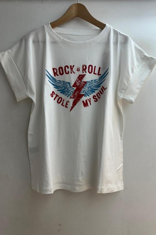 T-shirts Femme Blanc Loriane 15893 Efashion Paris