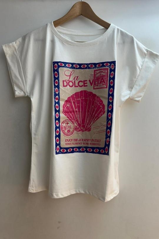 T-shirts Femme Blanc Loriane 16891 Efashion Paris