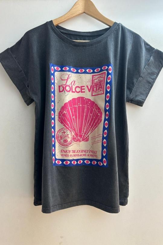 T-shirts Femme Noir Loriane 16982 Efashion Paris