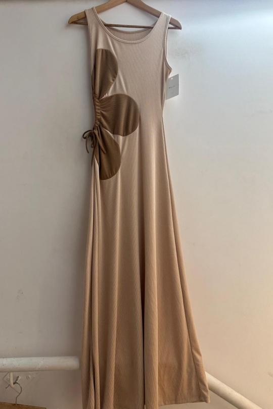 Abiti maxi Donna Beige Loriane 9666 Efashion Paris