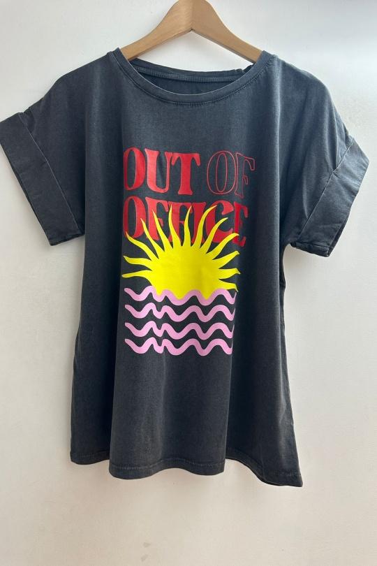 T-shirts Donna Black Loriane 16258 Efashion Paris