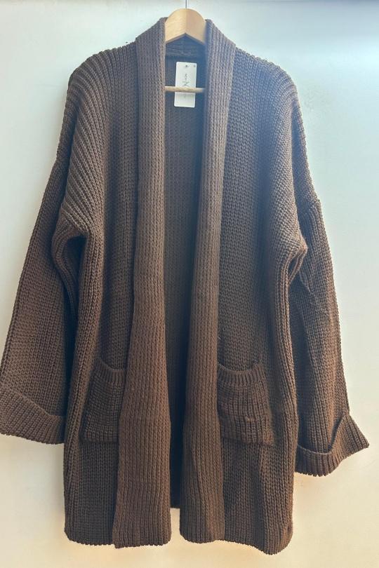 Gilets Femme Taupe Loriane 3002 Efashion Paris