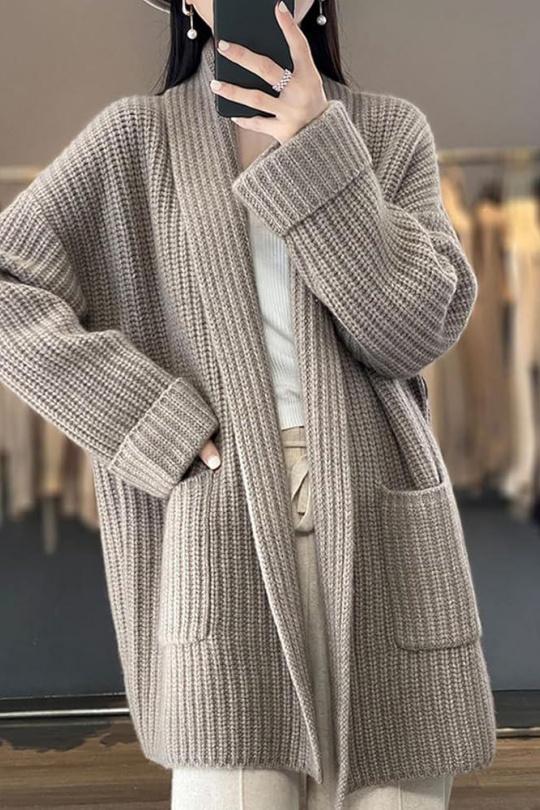 Gilets Femme Taupe Loriane 3002 Efashion Paris