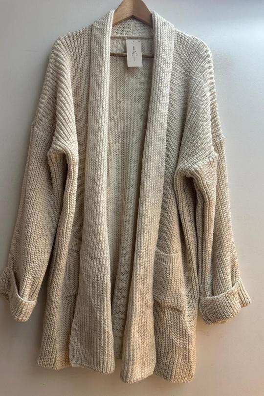 Gilets Femme Taupe Loriane 3002 Efashion Paris