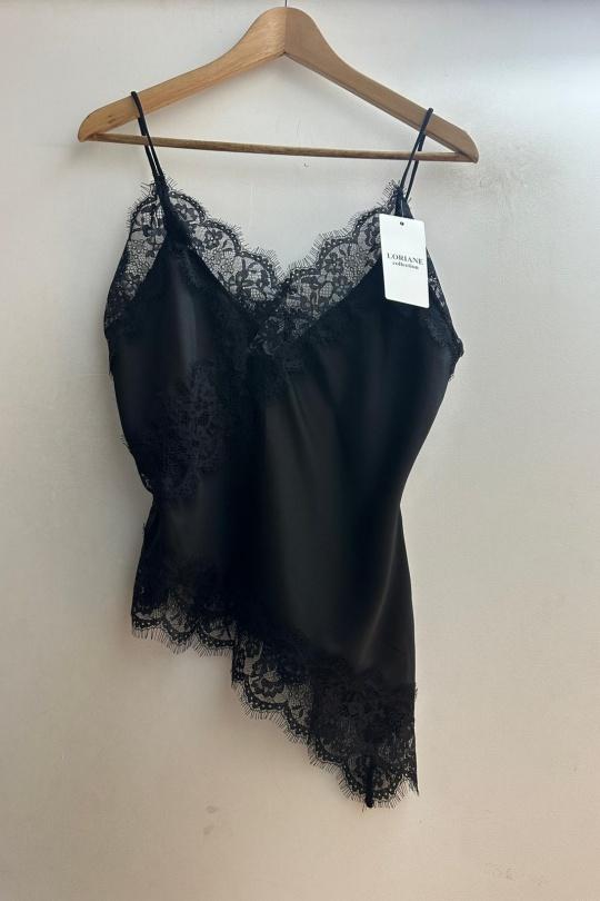Débardeurs Femme Noir Loriane 7462 Efashion Paris