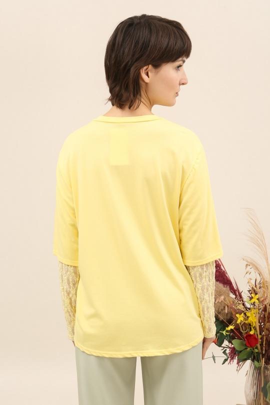 T-shirts Femme Beige Loriane 10588 Efashion Paris