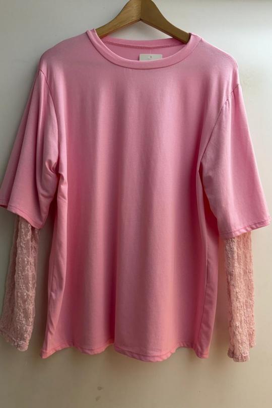 T-shirts Femme Beige Loriane 10588 Efashion Paris