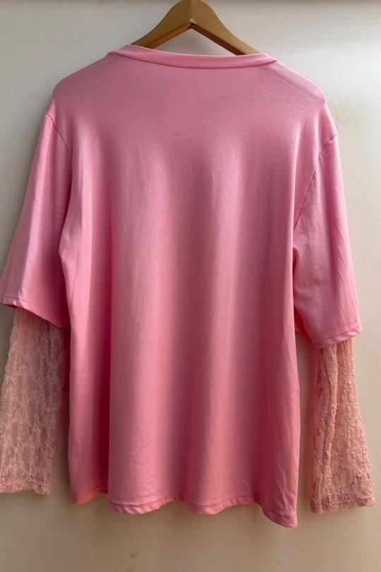 T-shirts Femme Beige Loriane 10588 Efashion Paris