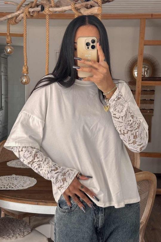 T-shirts Femme Beige Loriane 10588 Efashion Paris