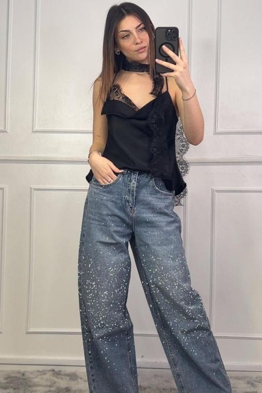 Tops Femme Noir Loriane 10639 Efashion Paris