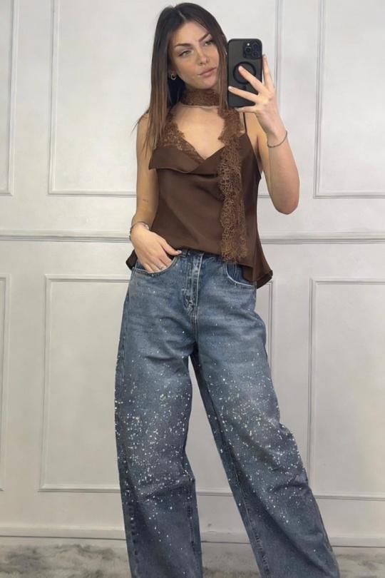 Tops Femme Noir Loriane 10639 Efashion Paris