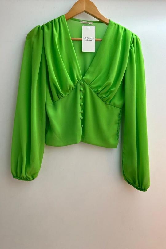 Tops Femme Vert pomme Loriane 10117 Efashion Paris