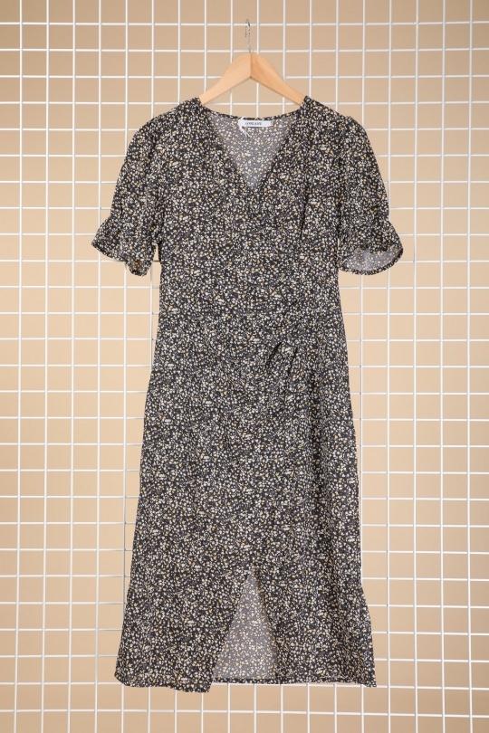 Midi dresses Women Yellow Loriane 9228 Efashion Paris